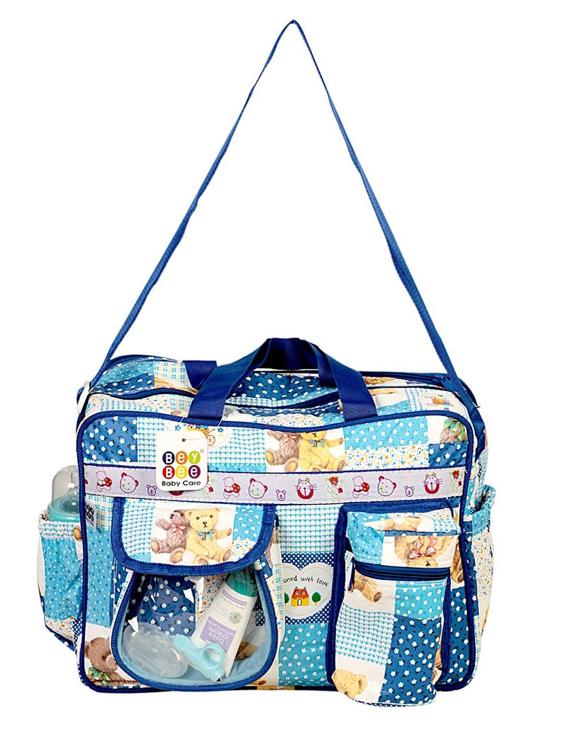 BeyBee® Baby Diaper Nappy Changing Baby Diaper Bag|Spacious Waterproof Backpack with Multiple Pockets to Easily Organise Baby Essentials|Mummy Bag/Handbag Mama's Bag Travel Bag (Diaper Bag(Dark Blue)