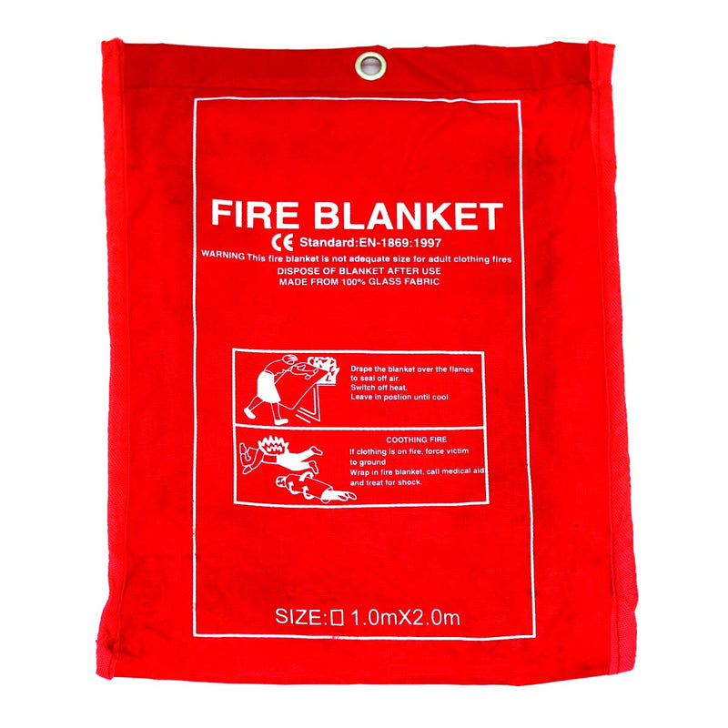 Being Safe - Fiberglass Fire Blanket - Blanket for First Aid Station - Kitchen - Warehouse (1 Mtr X 2 mtr)