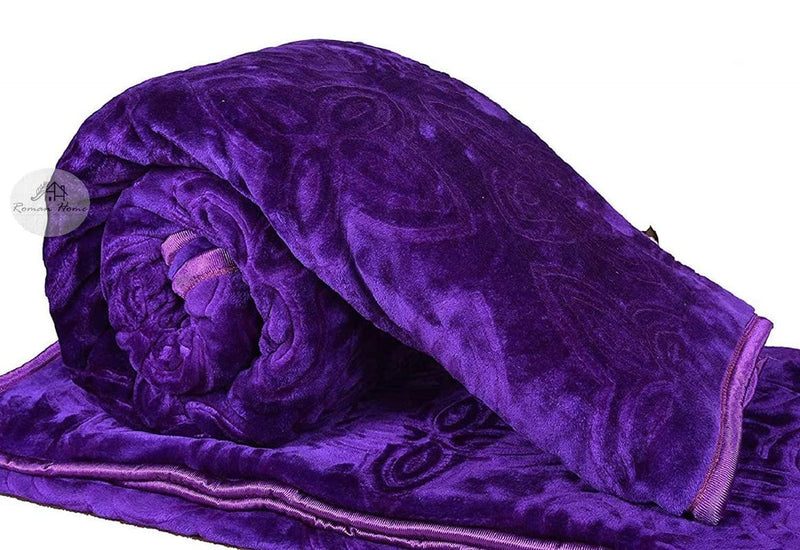 Mehta Store Blanket Double Purple