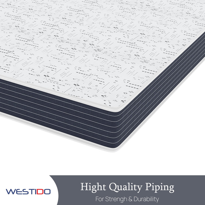 WESTIDO RehabRest Multiple Memory Foam | High Resilience (HR) Foam Knitted Fabric King Size Orthopedic Mattress OrthoKQ10inch72x70