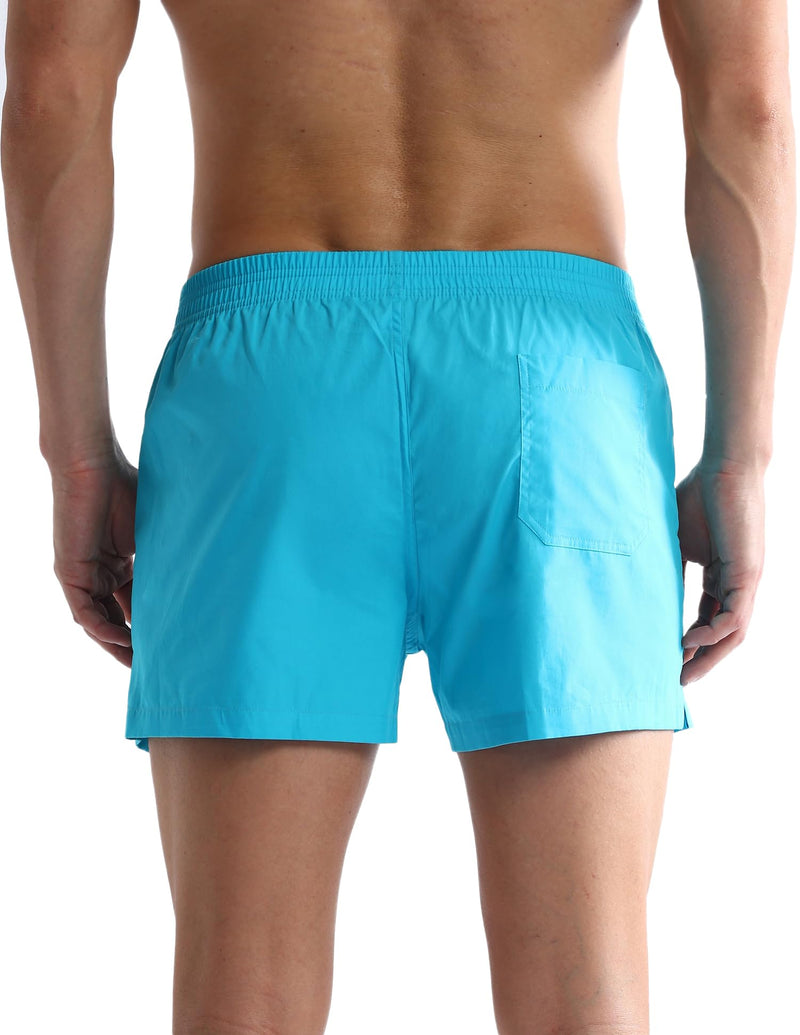 U.S. POLO ASSN. Men's Cotton Blend Classic Solid Boxer Shorts (Pack of 1) (OEX03-PL_Sky Blue