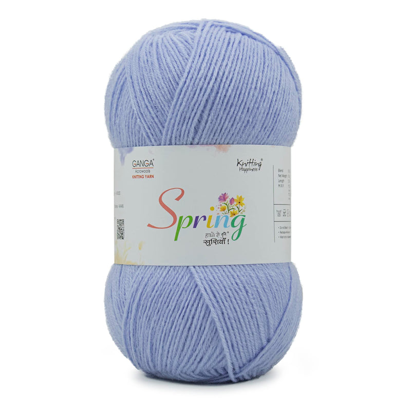 Spring , Premium Acrylic, Fingering Weight Yarn 100 g Ball , Shade No. SPR017