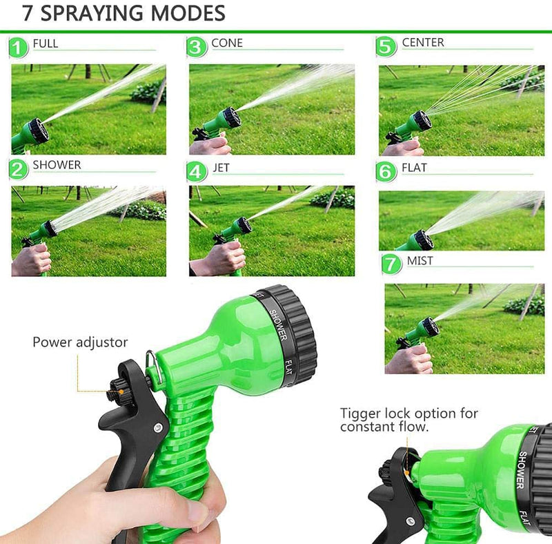 Leafy Tales 7 Mode (Pattern) High Pressure Garden Hose Nozzle Water Spray Gun.