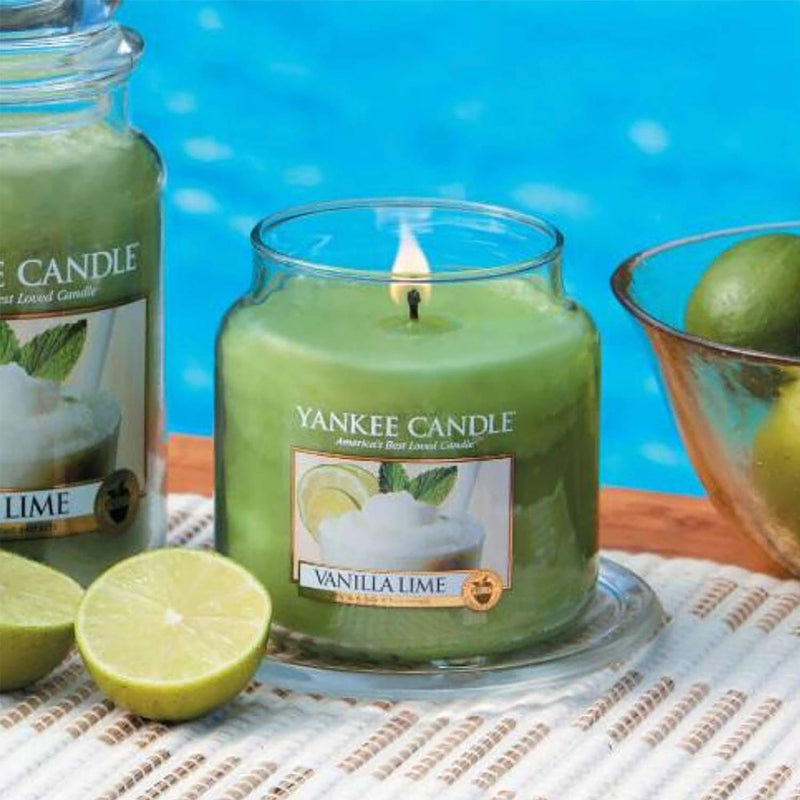 Yankee Candle Vanilla Lime Small Jar Candle, Fruit Scent