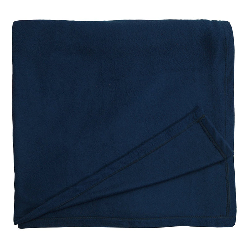 GOYAL'S Polar Fleece 250TC AC Double Bed Blanket - Blue