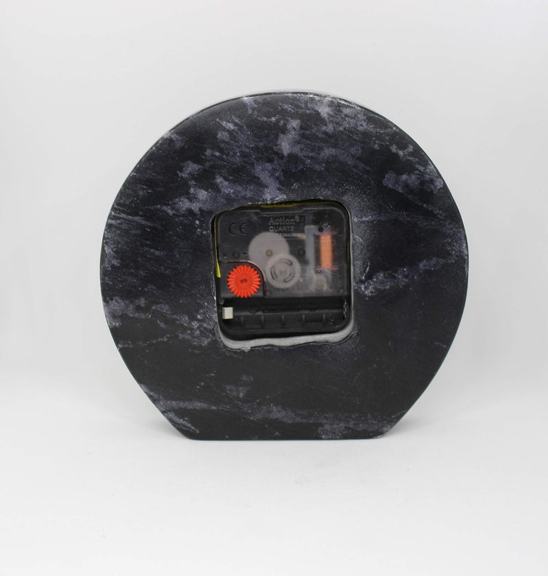 CHAAK DESIGN Kayampura Marble Table Watch for Home, Room, Office (Black, 6 x 6 x 1 inch)