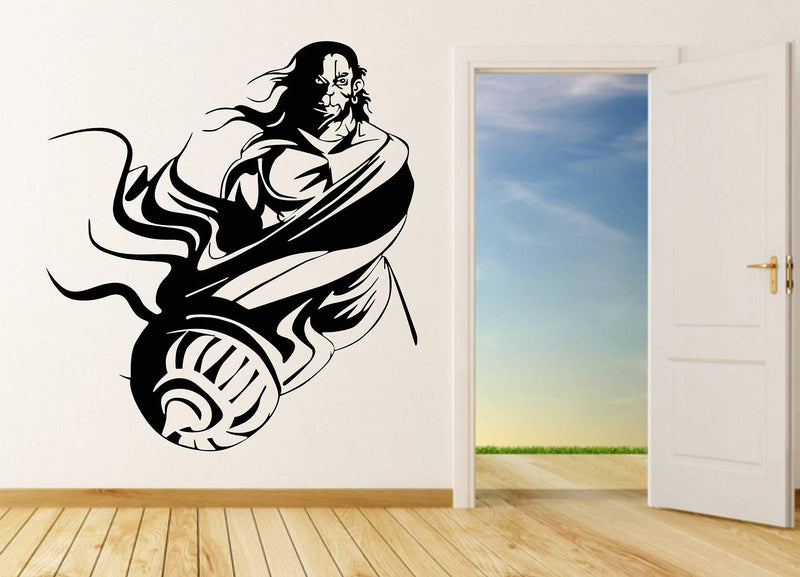 Wallstick Lord Hanuman wallstickers (Vinyl 65 cm x 60 cm)