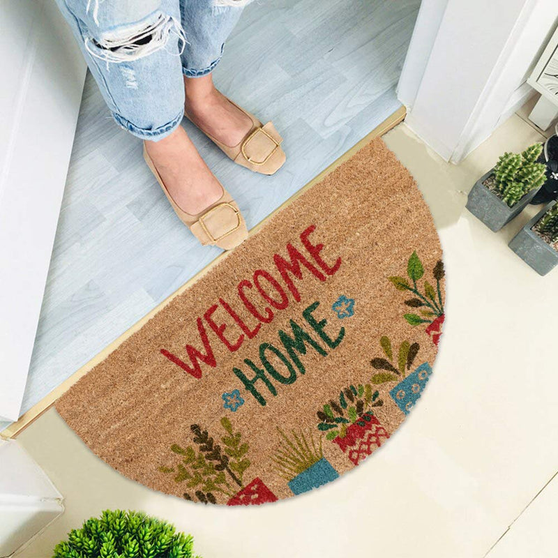 HOKIPO Door Mat (Green, Coir, Large)