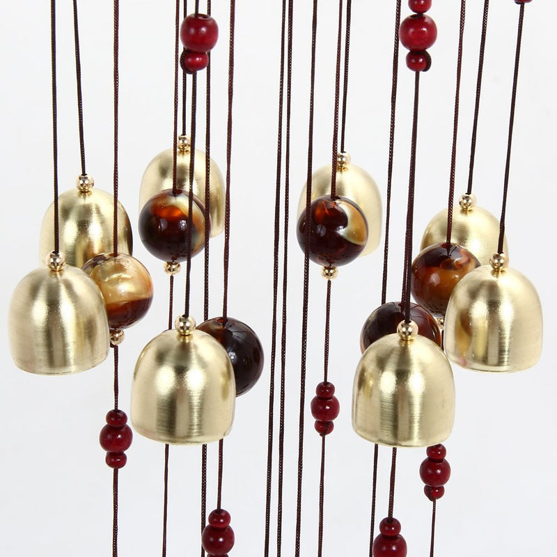 Trusmile Feng Shui Wind Chime for Bedroom Brass Bell Wind Chimes for Bedroom Home Positive Energy Balcony Bedroom (Brass 13 Bell)