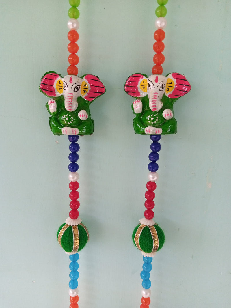 Suriya Art Gallery Wind Chime Ganesh line Set of 2 pc