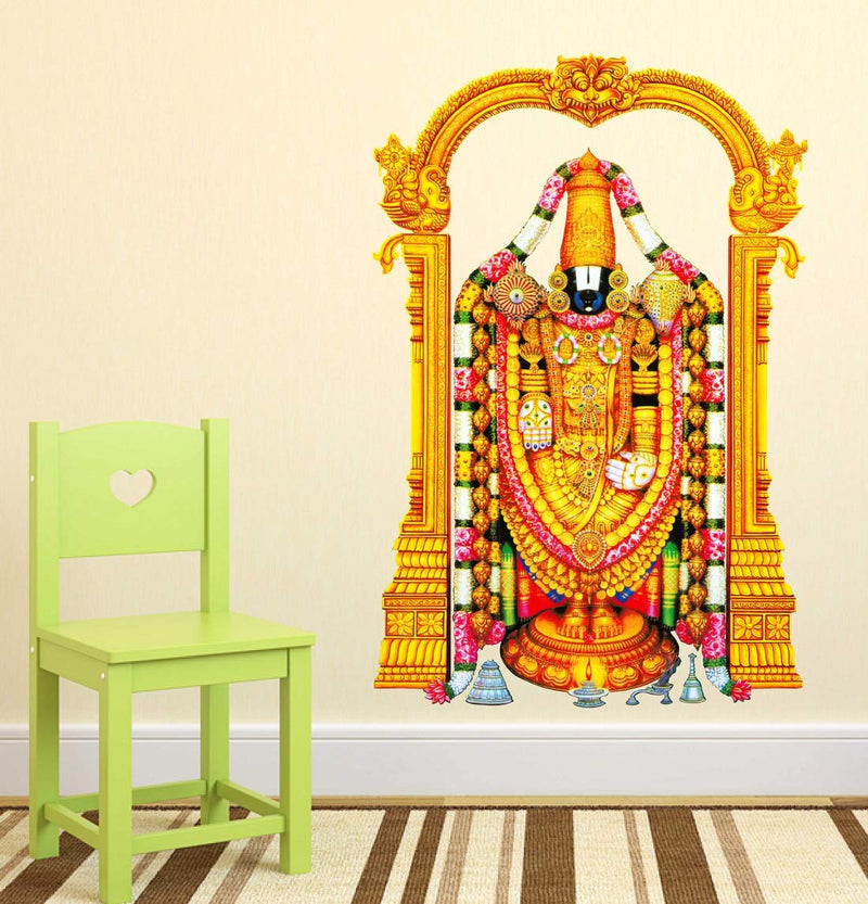 Tuffuk Thirupathi Venkatachalapathy Large Vinyl Wallstickers for Home Decorations (50 cm x 70 cm) 5TZ322