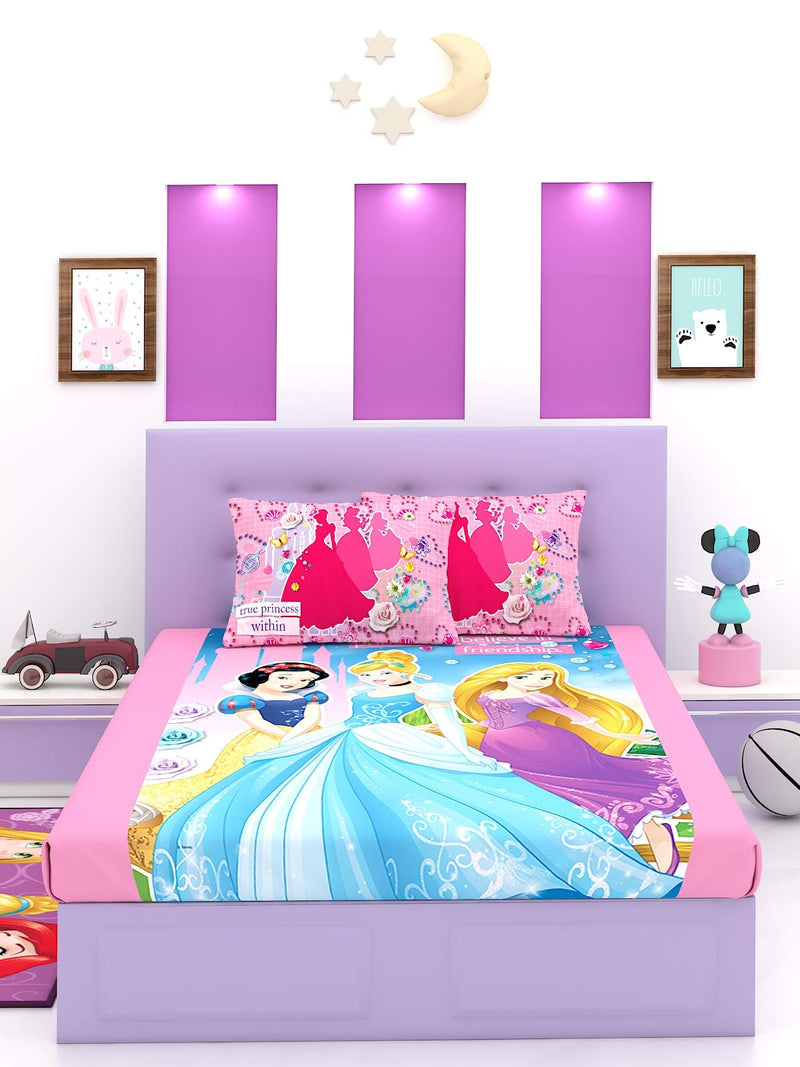 Disney Princess Cotton Double Bedsheet 270 x 270 cm