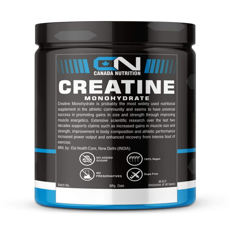 Canada Nutrition Creatine Monohydrate, Strength, Reduce Fatigue, 100% Pure Creatine, Lean Muscle Building, Supports Muscle Growth, Athletic Performance, Recovery [50 Servings, Orange] Free Shaker