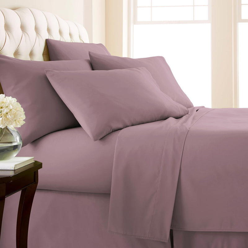 King, Lavender : Southshore Fine Linens - 6 Piece - 21 Inch - Extra Deep Pocket Sheet Set (King, Lavender)