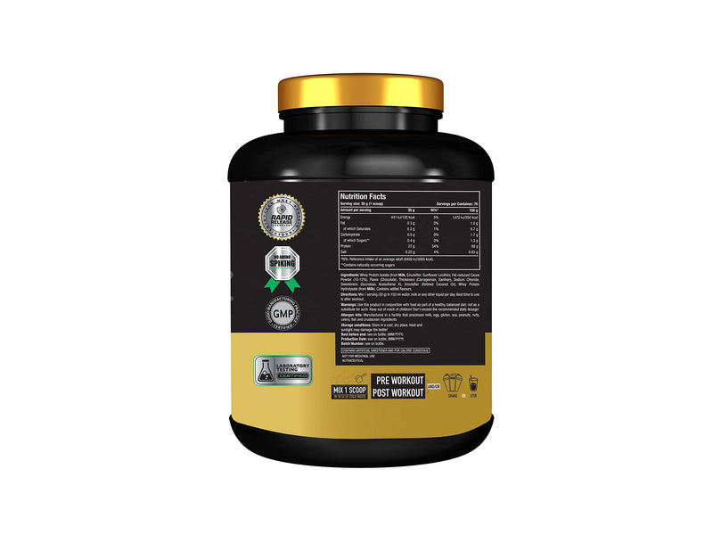 One Science Nutrition (OSN) 100% Iso Gold Whey Protein 5 lbs [Grass Fed Whey]- 27g Protein, 5.3g Glutamine, 6.4g BCAA - Chocolate Charge