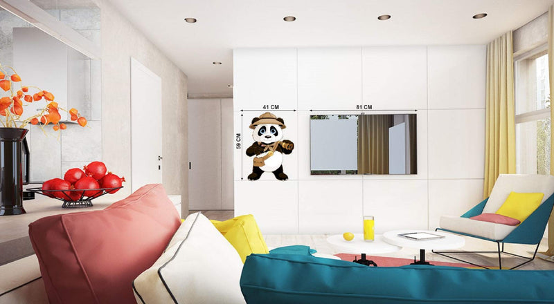 Walltech Cute Panda Wall Sticker| Beautiful Design Wall Decoration Sticker