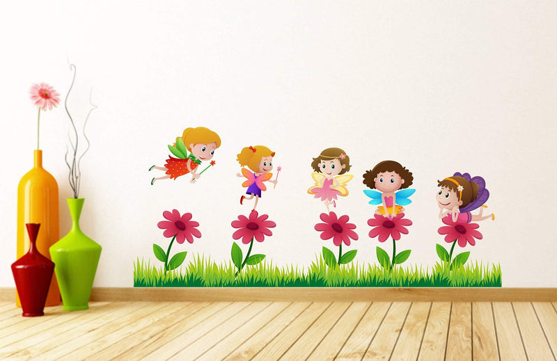 Tuffuk Angels Large Vinyl Wallstickers for Home Decorations(80 cm x 30 cm)4TZ081