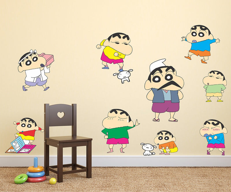 Wallstick Cute Shin Chan wallsticker (Vinyl 80 cm x 50 cm)