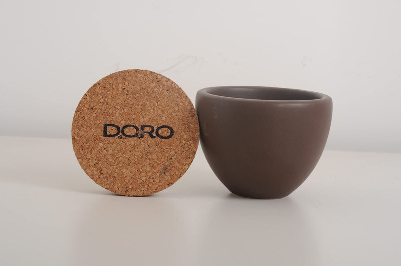 Doro Aromatic Premium Soy Wax Candle, Brown (Scents - Coffee, French Oak, Sandalwood, Frankincense) Ceramic, Burn time 25-30 hrs, Double Wick, 225 GMS (Frankincense (Devotion Collection))