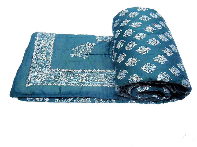 Cotton Single Bed Jaipuri Razai Quilt Light Weight