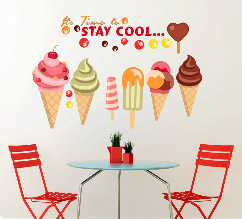 Wallstick its time to Stay Cool wallstiickers (Vinyl 95 cm x 60 cm)