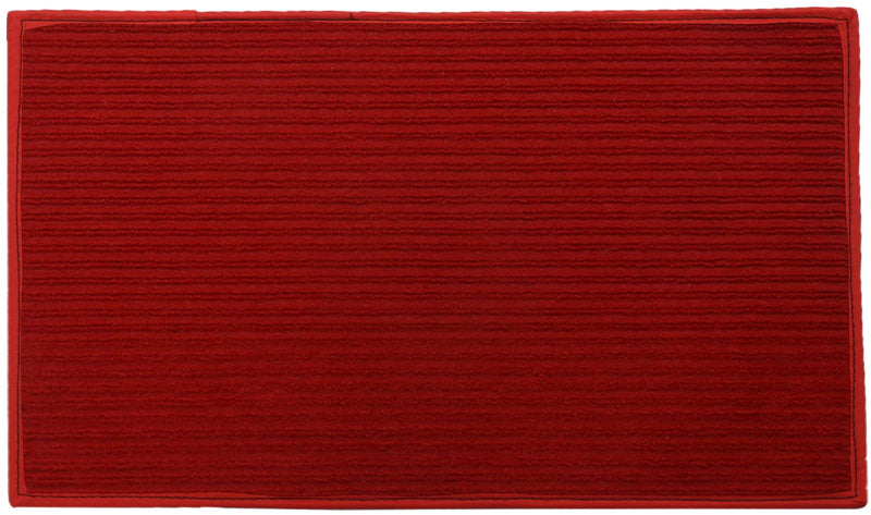 Kuber Industries Rectangular Door Mat|Circle Print Design & Soft Microfiber|Anti Slip & Water Absorbant|Size 56 X 37 Cm, Pack Of 3 (Red, Maroon & Green)