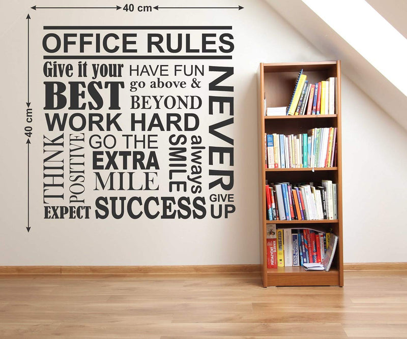 Tuffuk Quotes Large Vinyl Wallstickers for Home Decorations(40 cm x 40 cm)4TZ206