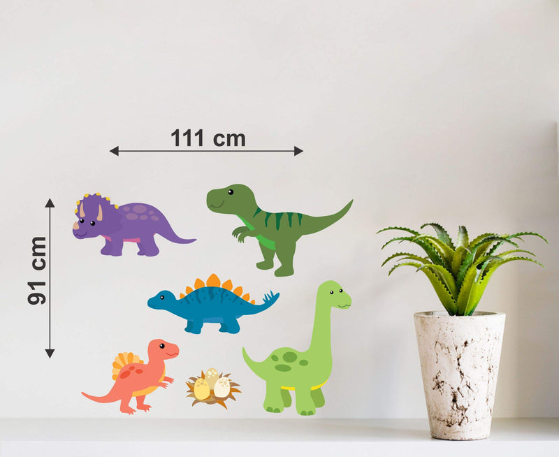 Sticker Hub Cartoon Dinosaur Wall Stickers BS349