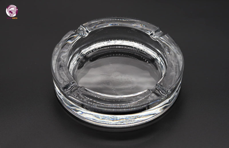 VELVETEARTH® Classic Crystal Quality Heavy Glass Table Top Ash Tray Indoor Outdoor Home Décor,Design-9