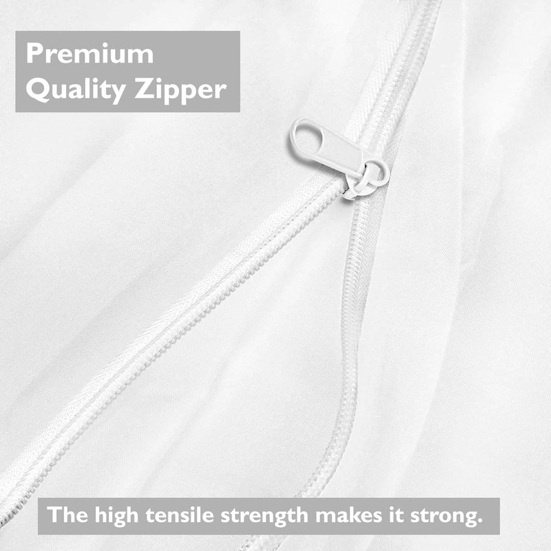 Pure Eco Fitted Sheet Zipper King Size 78" X 80" Inches Fit 10" Deep Pocket Black, 600 TC 100% Egyptian Cotton Sateen Weave Zipper Mattress Cover King Size Zipper Bed Sheet King Size