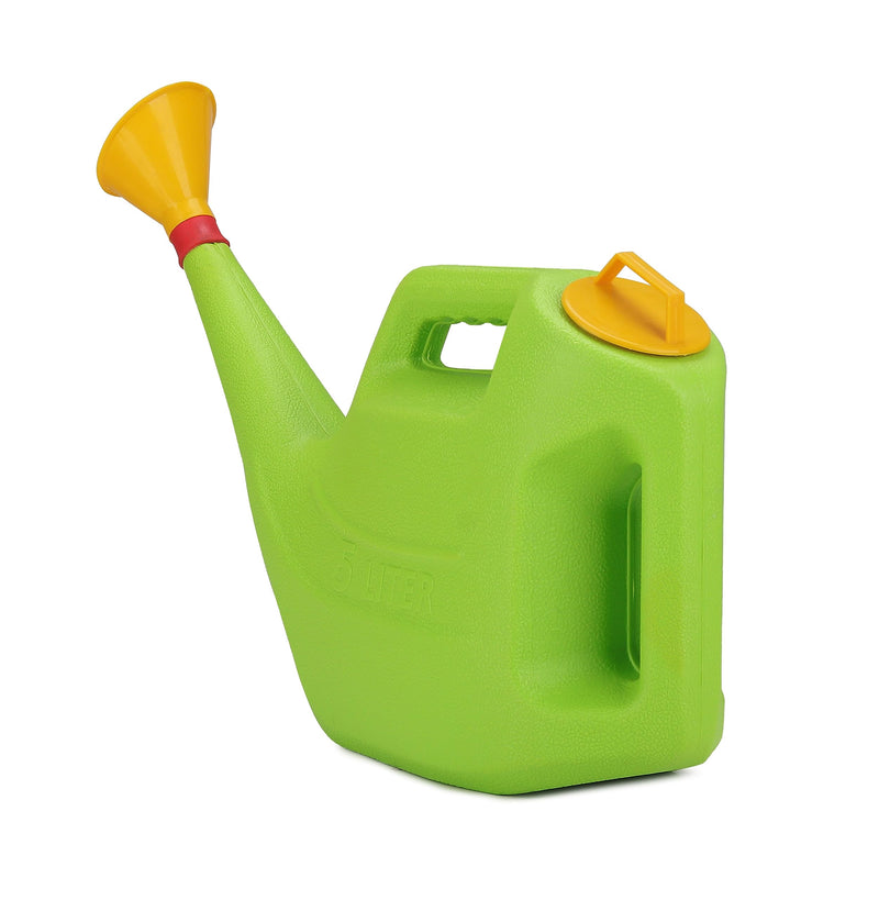 GTB Watering Can (5L) | Plastic Green Water Can with Sprayer for Plants/Garden | Indoor Outdoor Watering Shower Can | Sprinkler for Plants | Watering Hand Bottles for Garden | Water Spray Can