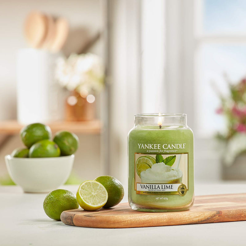 Yankee Candle Vanilla Lime Small Jar Candle, Fruit Scent