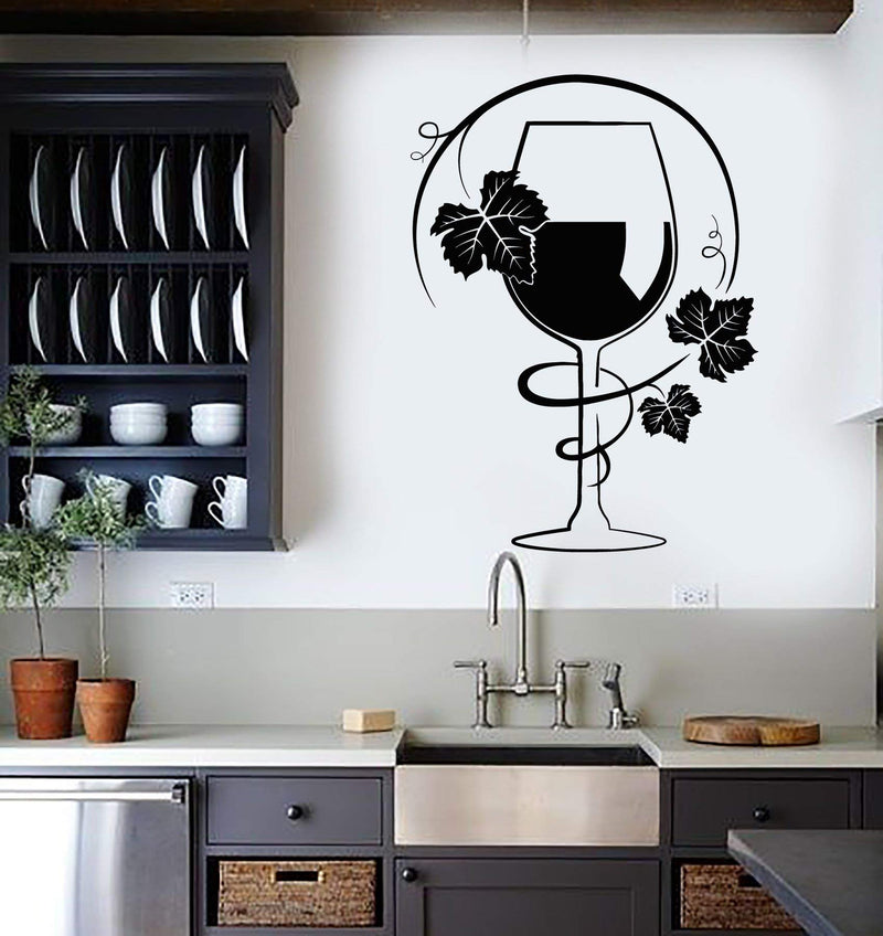 VVWV Wine Bar Wall Stickers Restaurant Kitchen Bakery Stylish Hotel Kitchen Home Wall Decoration L X H 50 X 55 Cms