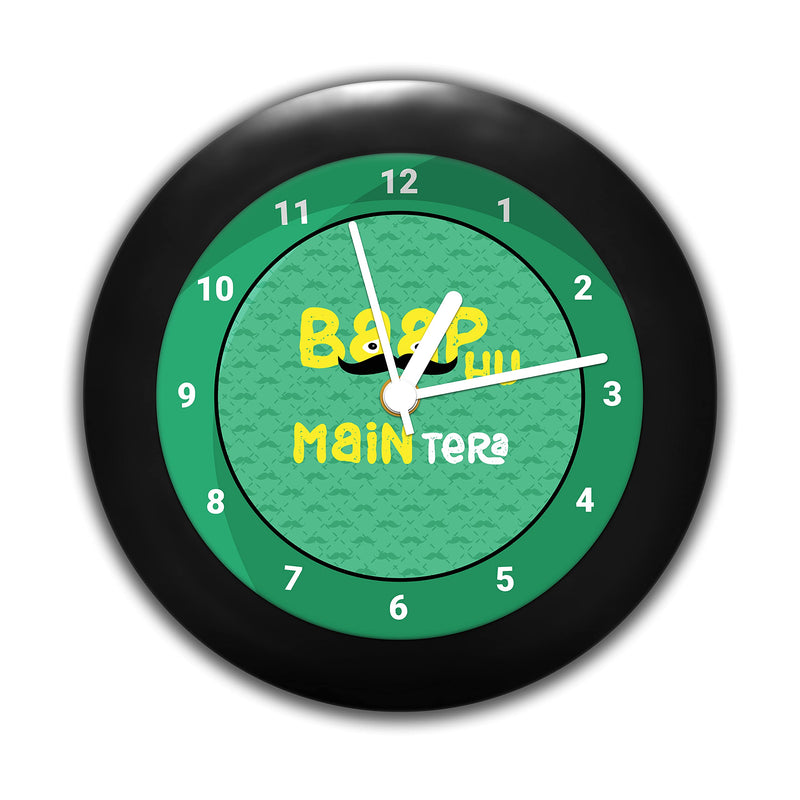 MC SID RAZZ - Baap Hun Mai Tera design table clock | Desk Clock for Home and Office, funny quotes clock gift for best friends