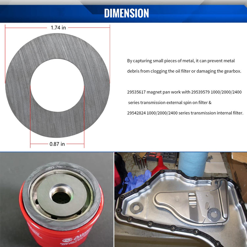 29535617 Automatic Transmission Fluid Pan Magnet Replacement Equipment 4PCS