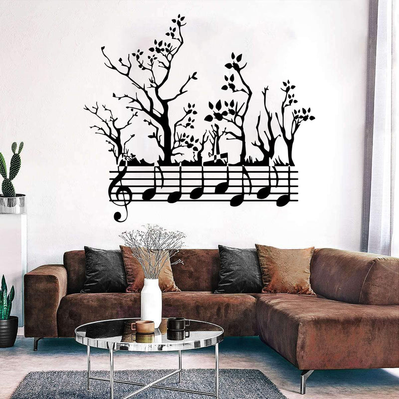 GADGETS WRAP Vinyl Decal Sticker Forest Tree Nature Notes Music Musician Branches (Item Finish Size : 56cm x 50cm)