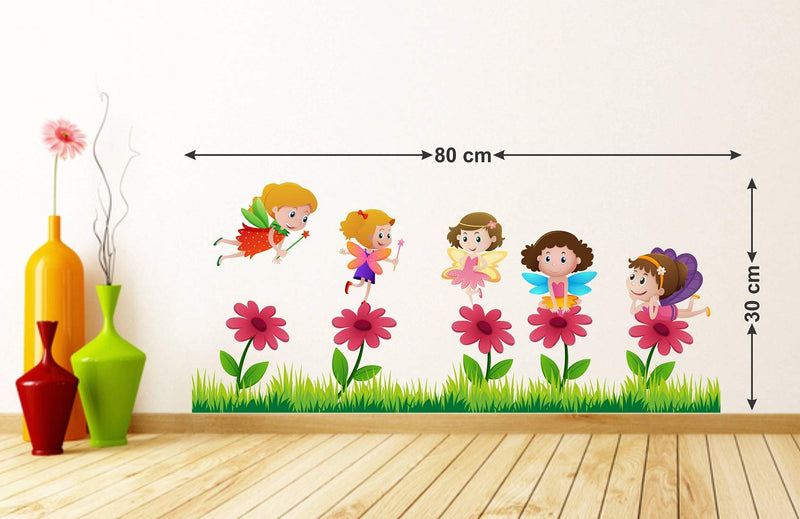 Tuffuk Angels Large Vinyl Wallstickers for Home Decorations(80 cm x 30 cm)4TZ081