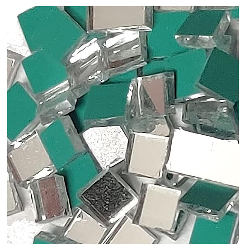 BestUBuy Mirror Stone for Aari Work Square Shape with Out Hole Various - (Pack of 24, Each 25gram)