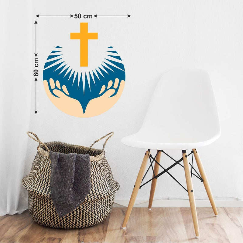 Tuffuk Jesus Christ Large Vinyl Wallstickers for Home Decorations(60 cm x 50 cm)4TZ295