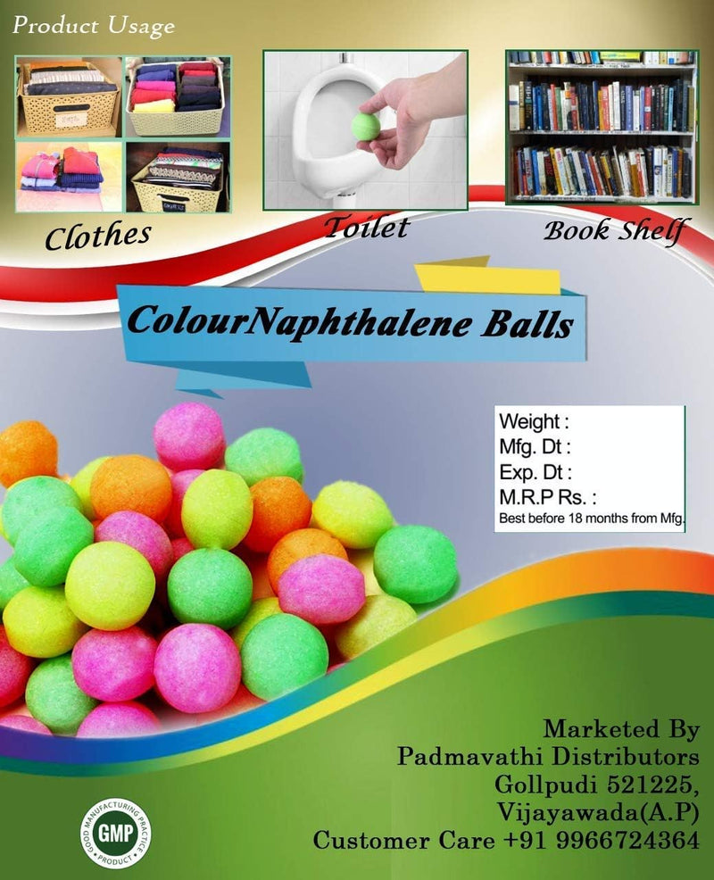 Pmw Naphthalene/Kapoor Goli/Moth Balls - (500 Grams, Multicolour)