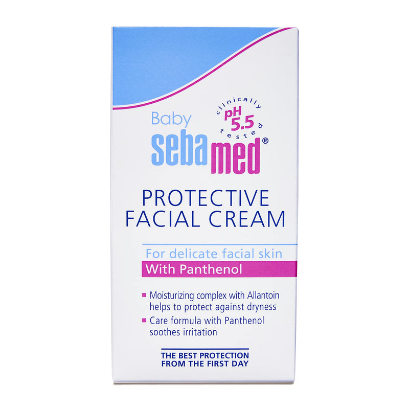 Sebamed Baby Protective Facial Cream 50ml | pH 5.5 | For Salivary Rash | Allantoin for dryness | Panthenol, Hyaluron | Dermatologically & clinically tested | Phthalate & paraben free