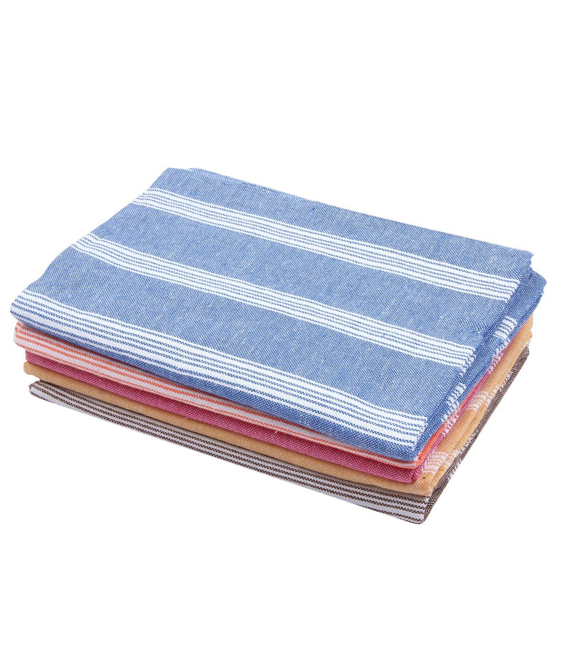 COMFORT WEAVE Cotton Bath Towels 250 GSM Multicolor(Set of 5, 31 X 62 Inch)