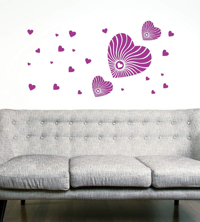 Tuffuk Heart-in Large Vinyl Wallstickers for Home Decorations(90 cm x 50 cm)4TZ021