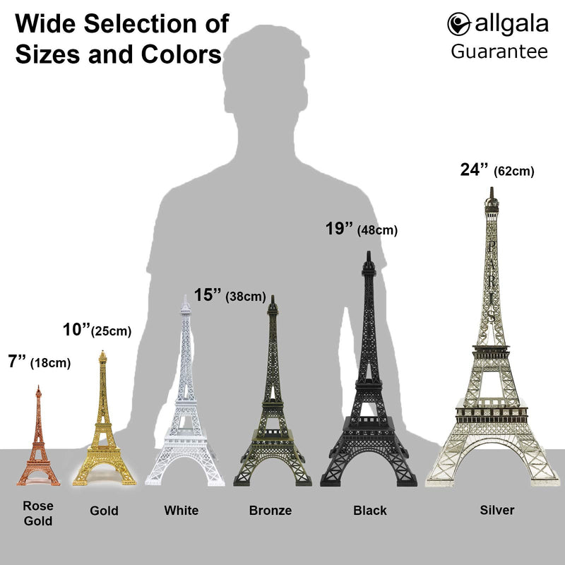 allgala 19 Inch 48CM Eiffel Tower Statue Decor Alloy Metal-Gold (EF19-86193)