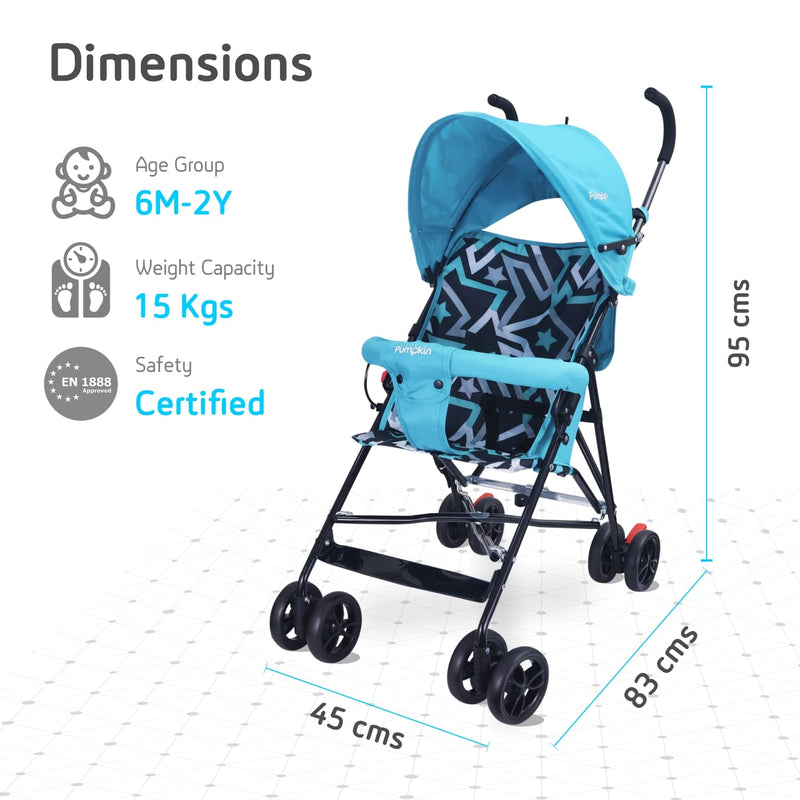 Little Pumpkin Baby Stroller Buggy For Kids (Blue)