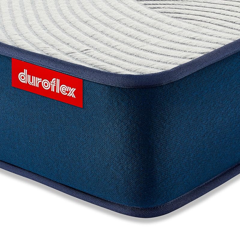 duroflex LiveIn Duropedic - Doctor Recommended Orthopedic High Resilient, Memory Foam, Roll Pack 8 Inch King Size Medium Firm Mattress with Luxury Anti Microbial Fabric(78 X 72 X 8 Inches)