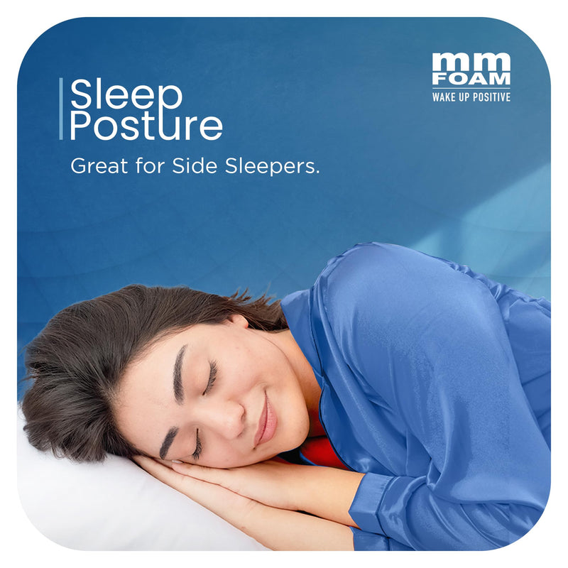 MM FOAM Passion Pillow - 100% Natural Latex, Firm and Thick Pillows for Sleeping, Suitable for Side and Back Sleepers (25.6 x 17.1 x 6.3 inches)