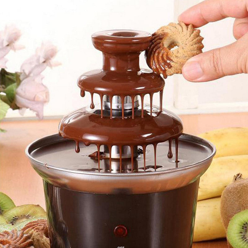 Trendy Retail® Compact Chocolate Fondue Fountain Easy to Assemble DIY Waterfall Liqueurs