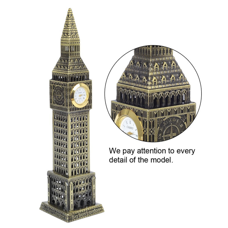 Zovie Big Ben Statue London Landmarks Glorious Home Decoration Make of Pure Copper (Real Clock Big Ben Bronze)