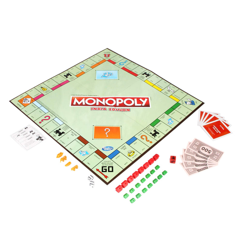 MONOPOLY India Edition Game, Board Game & Puzzles for Families and Friends, Toys for Kids, Boys and Girls Ages 8 and Up, Fantasy Gameplay, Strategy Board Game